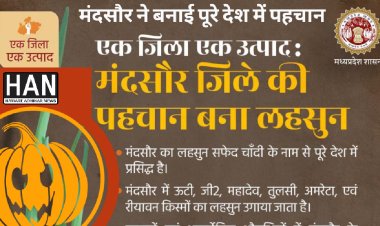 पूरे देश में मंदसौर जिले का नाम हुआ रोशन सफेद चांदी के नाम से बनाई पहचान : मध्यप्रदेश