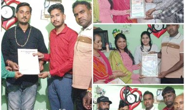 मुस्कान मानव सेवा समिति द्वारा नियुक्ति पत्र देकर सम्मानित किया,
