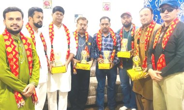 हिंदी पत्रकारिता के 200 वर्ष पूर्ण,कलाम सर्वधर्म सोशल वेलफेयर सोसाइटी ने हिंदी पत्रकारिता दिवस पर पत्रकारों का किया सम्मान